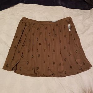 Old navy olive skater skirt NEW unworn